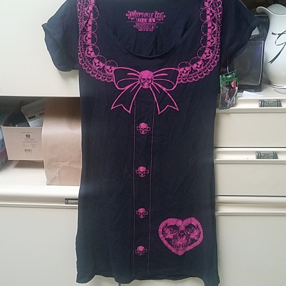 Cute Kreepsville fitted mini dress new with tags